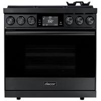 Dacor - Modernist 4.8 Cu. Ft. Freestanding Dual Fuel Convection Range with Self-Cleaning - Graphite Stainless Steel - Front_Standard