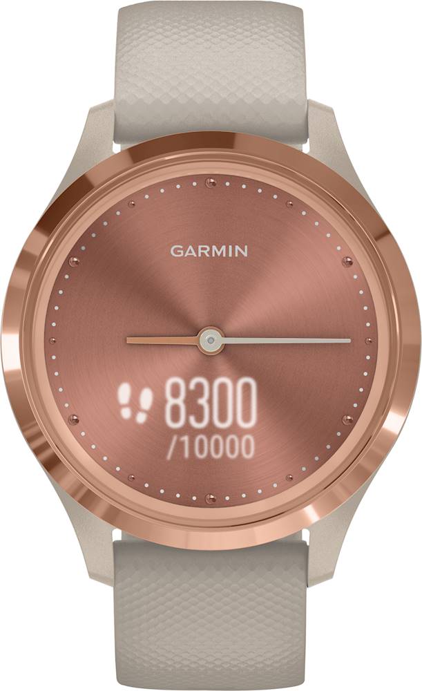 Best Buy: Garmin vívomove 3S Hybrid Smartwatch 39mm Fiber-Reinforced Polymer Gold With Light Sand And Band 010-02238-02