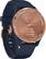 Angle. Garmin - vívomove 3S Hybrid Smartwatch 39mm Fiber-Reinforced Polymer - Rose Gold With Navy Case And Silicone Band.