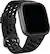 Angle. Fitbit - Sport Silicone Small Watch Band for Fitbit Versa 2 and Versa Lite - Black.