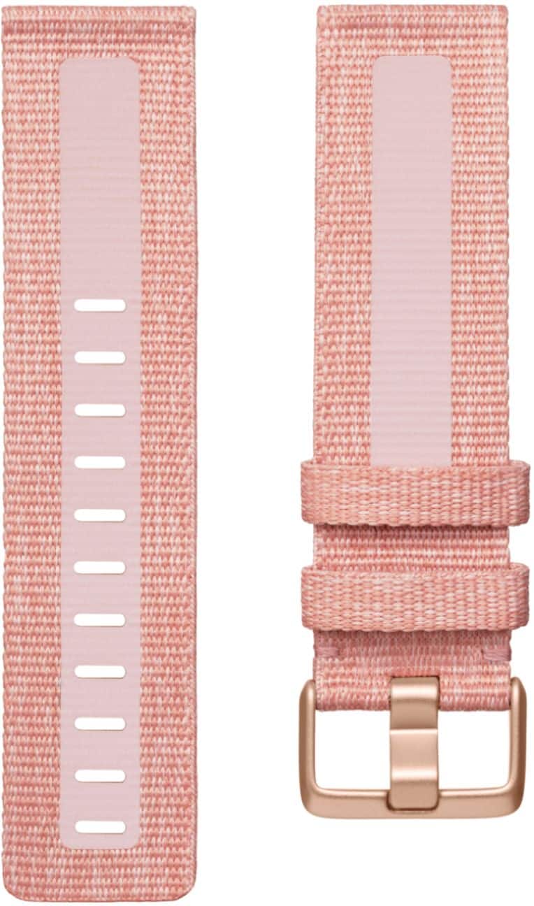 Alt View 11. Fitbit - Woven Small Watch Band for Fitbit Versa 2 and Versa Lite - Pink.