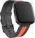 Angle. Fitbit - Woven Large Watch Band for Fitbit Versa 2 and Versa Lite - Charcoal / Orange.