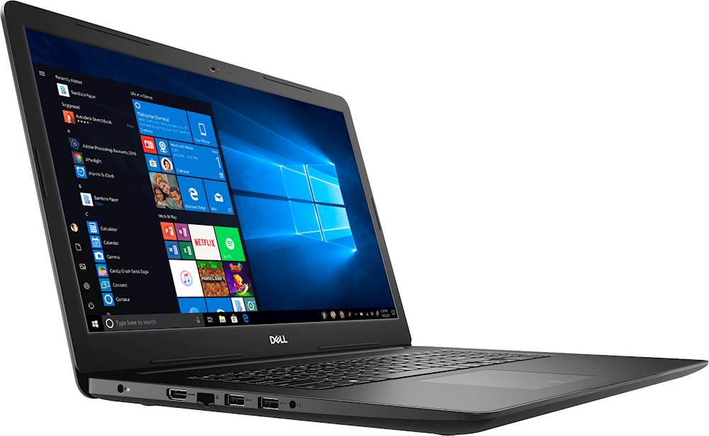 Angle View: Dell - Inspiron 17.3" Laptop - Intel Core i5 - 8GB Memory - 1TB Hard Drive - Black