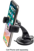 Bracketron - OneClick Clamp Mount for Dash / Window - Black - Front_Zoom