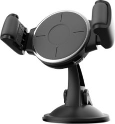 Bracketron - OneClick Clamp Mount for Dash / Window - Black - Front_Zoom
