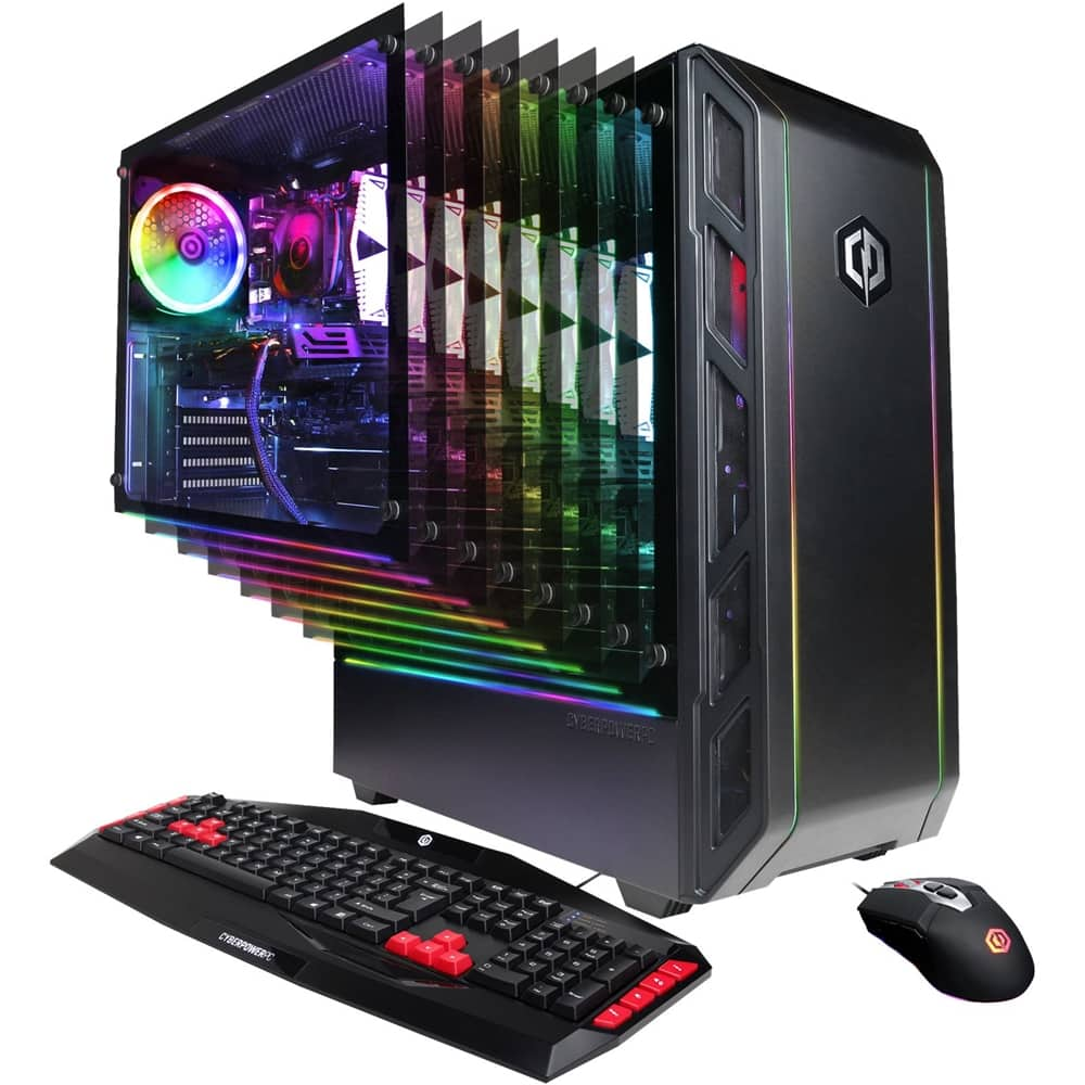 CyberPowerPC Gaming Desktop AMD Ryzen 5 1400 8GB ... - Best Buy