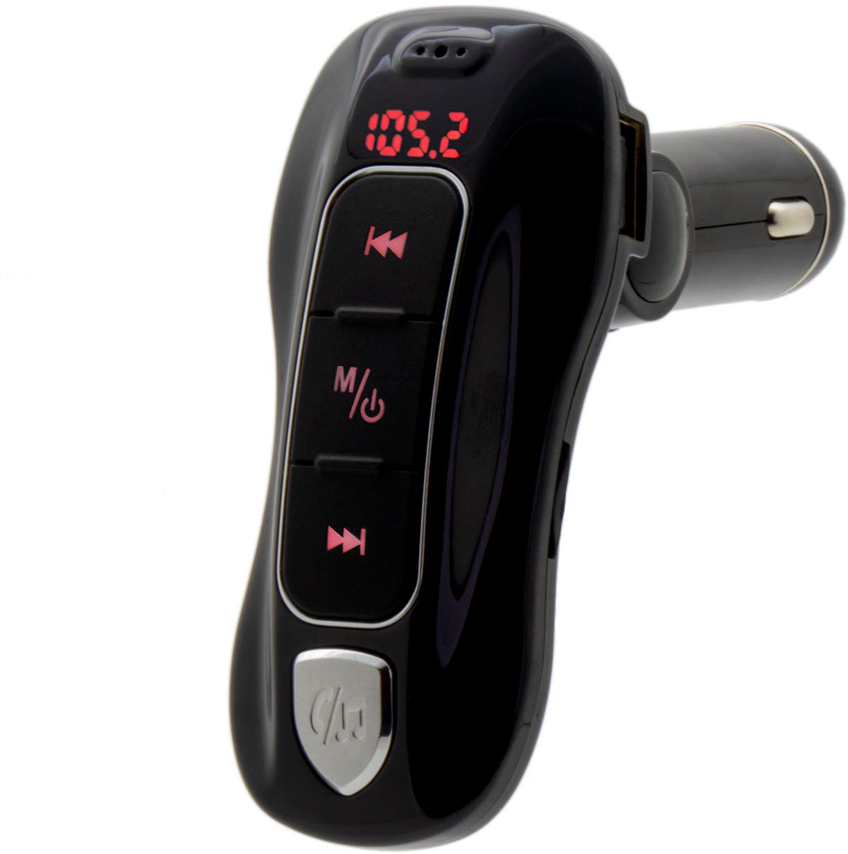 Left View: Bracketron - Roadtripper SOUND Bluetooth FM Transmitter for Most Bluetooth-Enabled Devices - Black