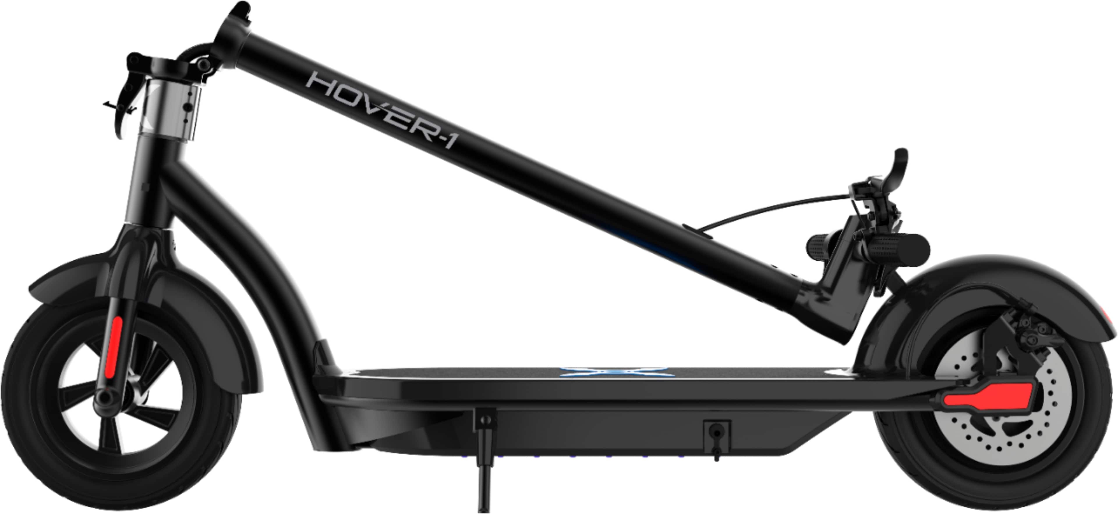 Alt View 12. Hover-1 - Alpha Foldable Electric Scooter w/12 mi Max Operating Range & 17.4 mph Max Speed - Black.