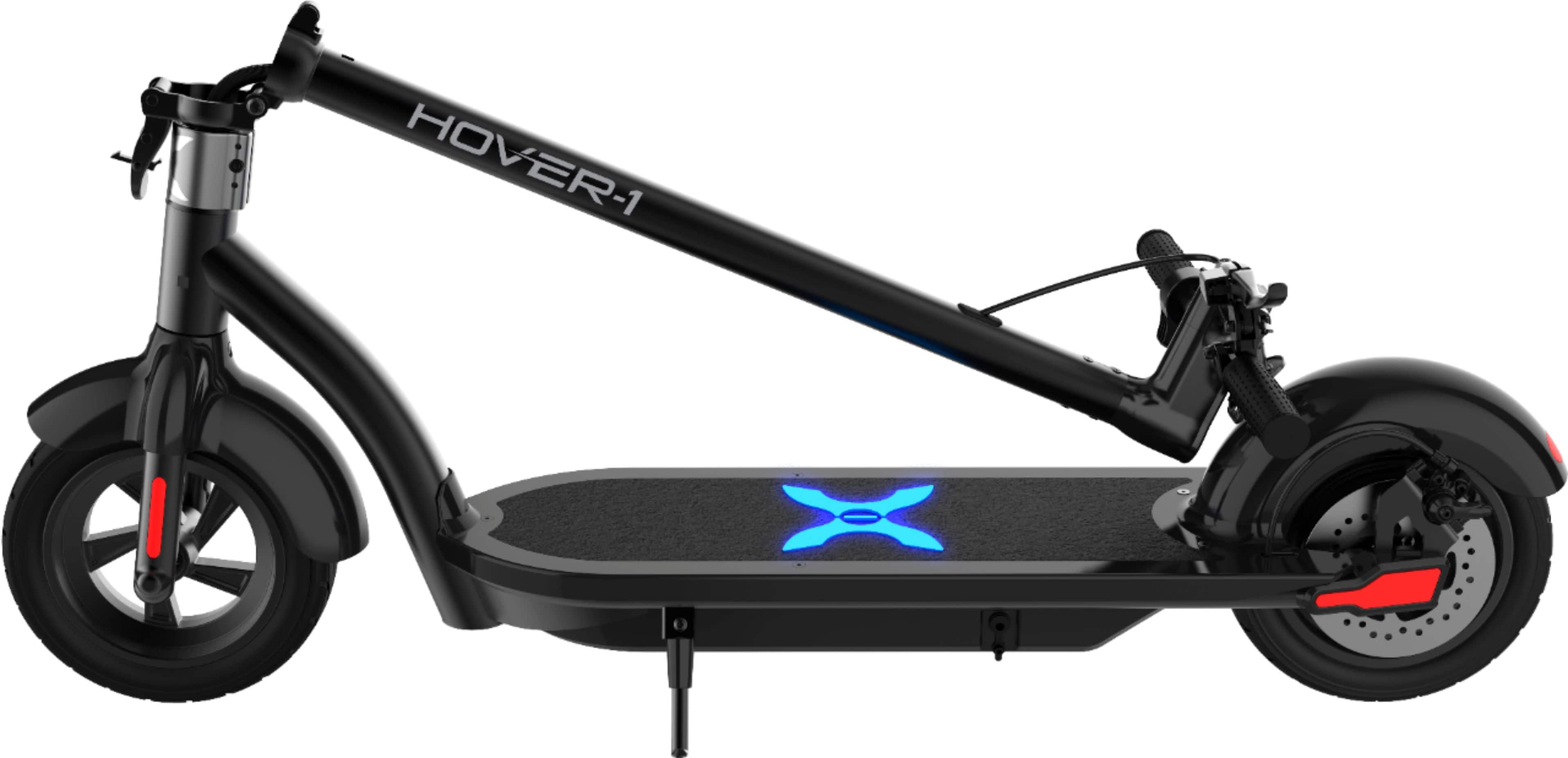 Alt View 13. Hover-1 - Alpha Foldable Electric Scooter w/12 mi Max Operating Range & 17.4 mph Max Speed - Black.