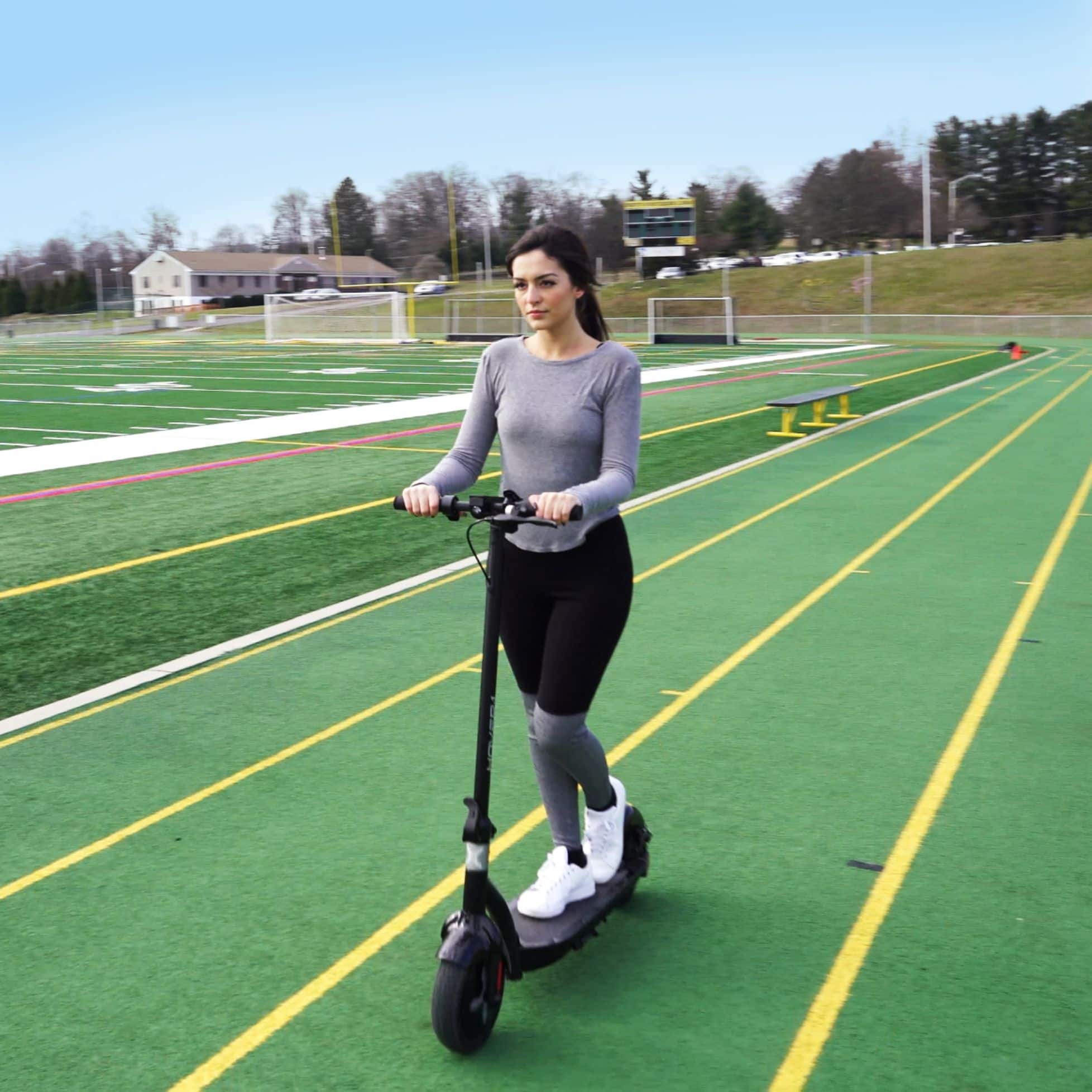 Alt View 20. Hover-1 - Alpha Foldable Electric Scooter w/12 mi Max Operating Range & 17.4 mph Max Speed - Black.