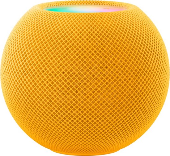 Front Zoom. Apple - HomePod mini - Yellow.