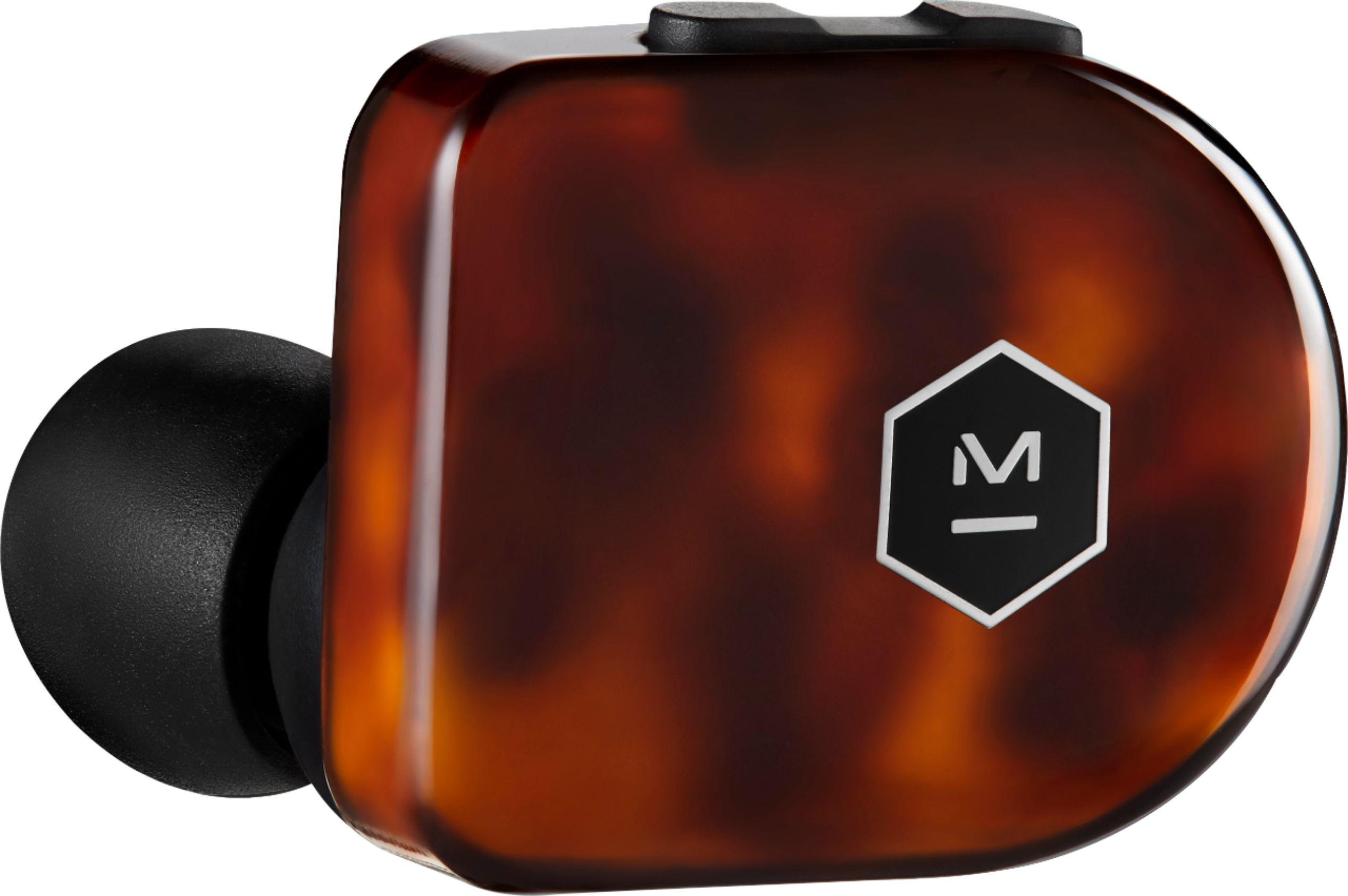 Angle View: Master & Dynamic - MW07 PLUS True Wireless In-Ear Headphones - Tortoise Shell