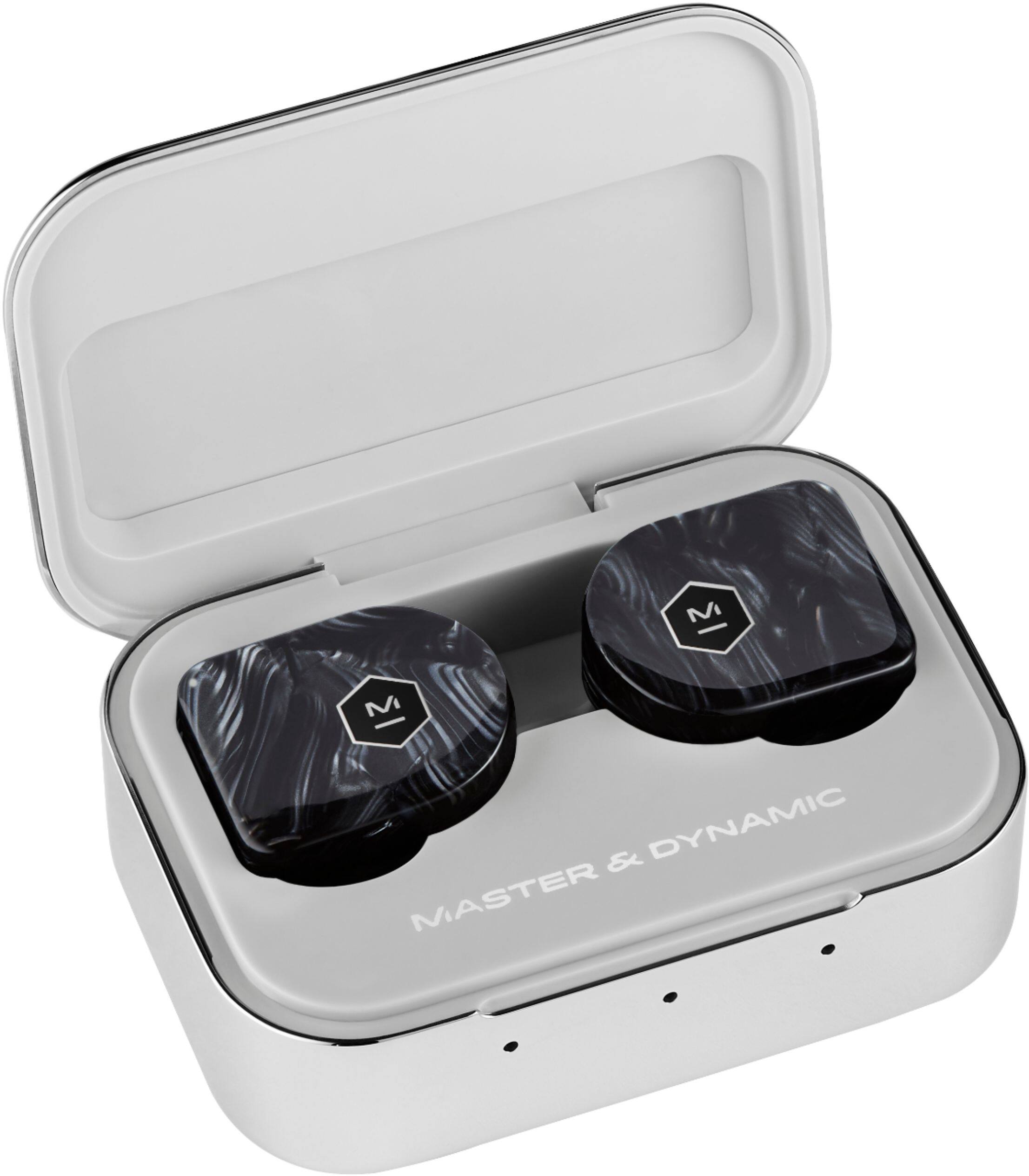 Alt View 13. Master & Dynamic - MW07 PLUS True Wireless In-Ear Headphones - Quartz Black.