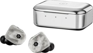 Master & Dynamic - MW07 PLUS True Wireless In-Ear Headphones - White Marble - Front_Zoom