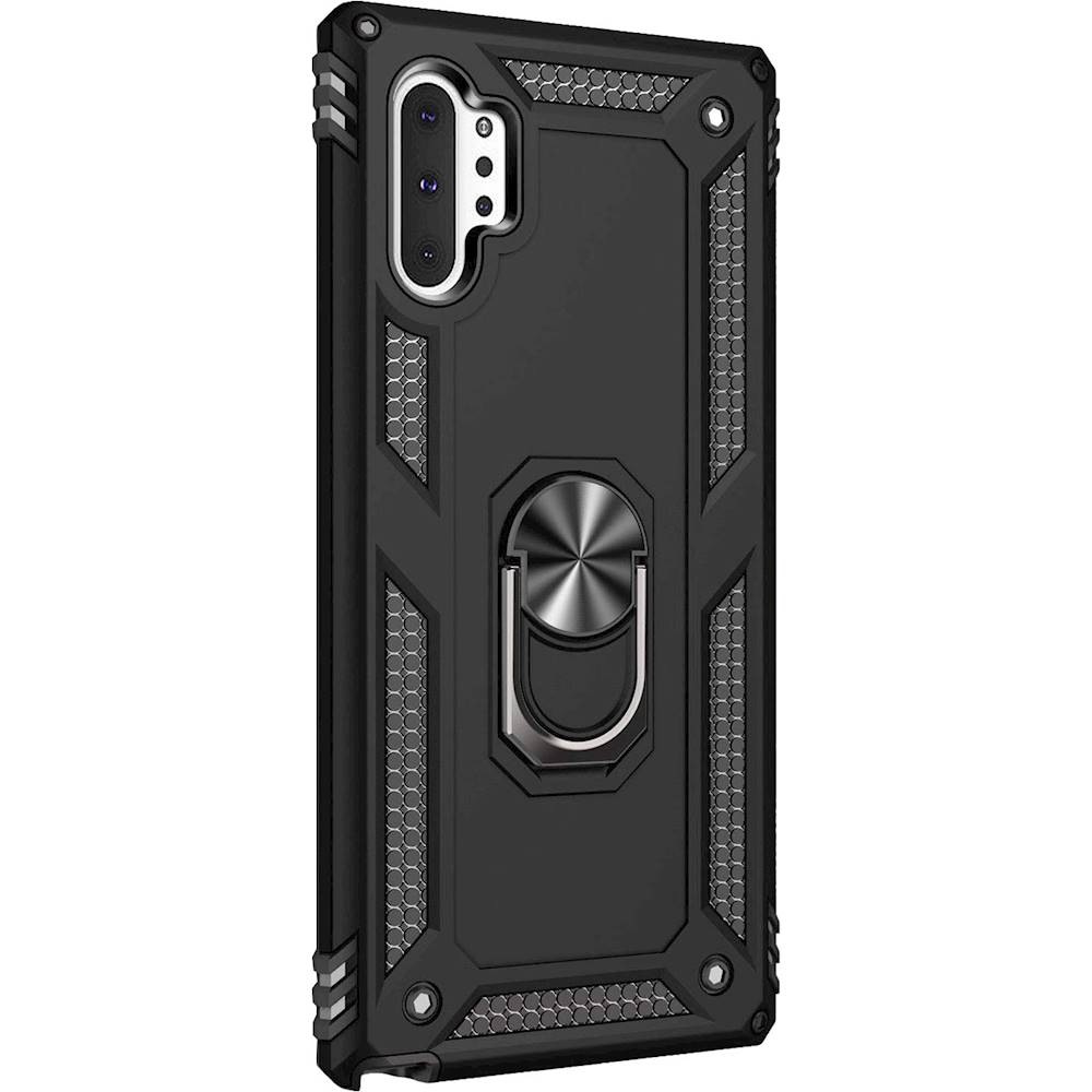 Angle View: SaharaCase - Protection Series Case for Samsung Galaxy Note10+ and Note10+ 5G - Black