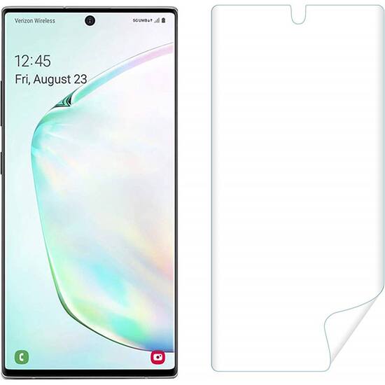 saharacase zerodamage film screen protector for samsung galaxy note10 transparent