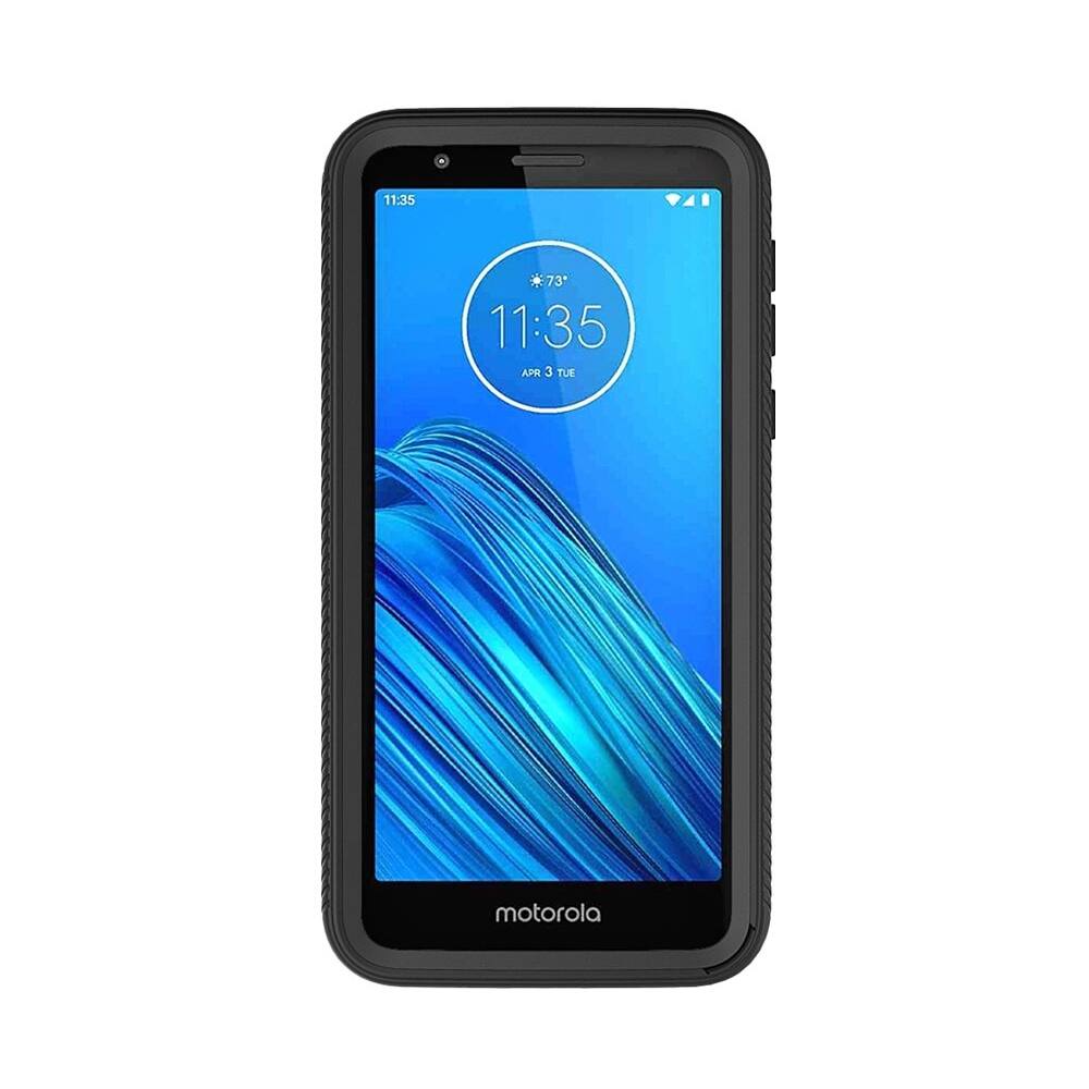 Alt View 11. SaharaCase - Protection Series Modular Case for Motorola Moto E6 - Black.