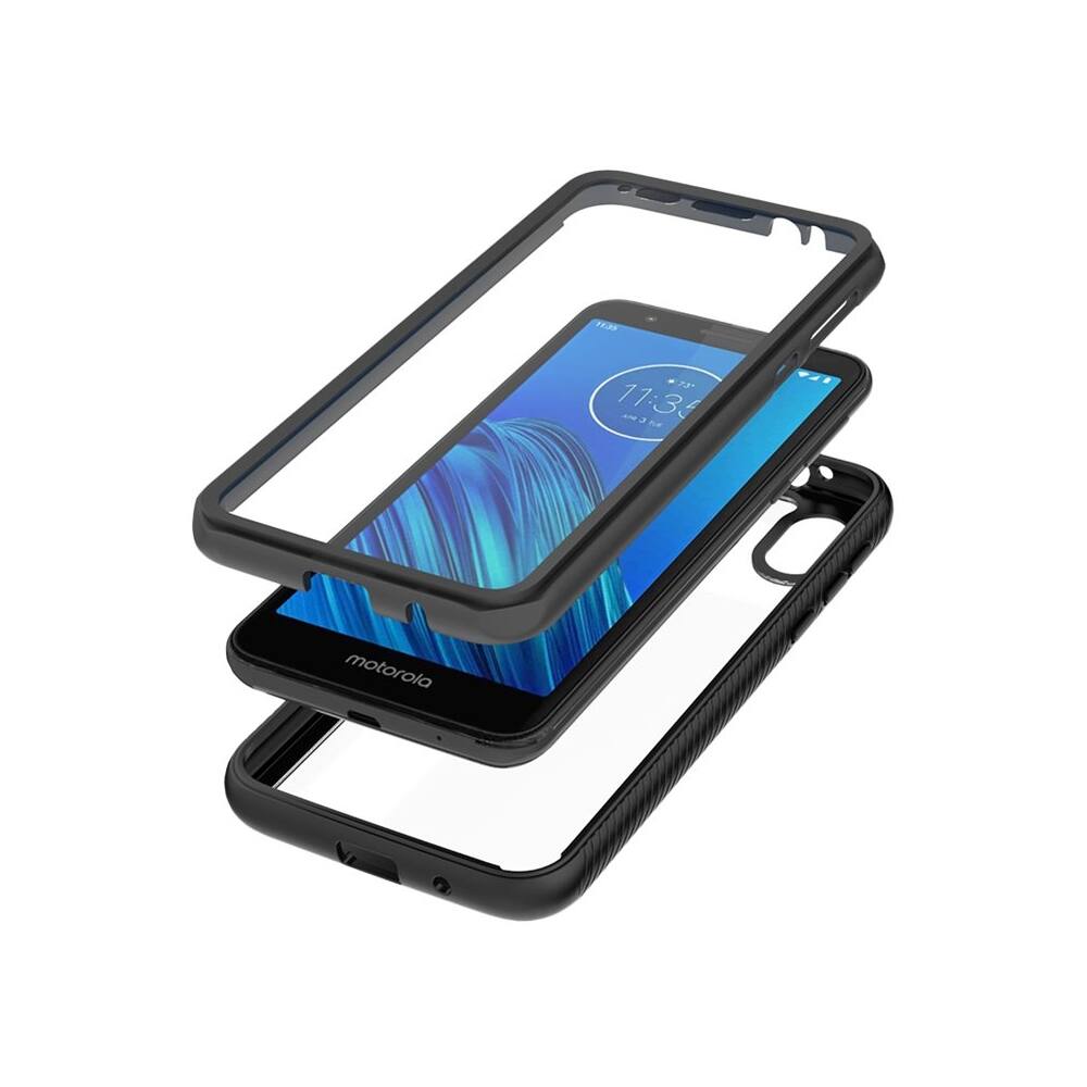 Alt View 12. SaharaCase - Protection Series Modular Case for Motorola Moto E6 - Black.