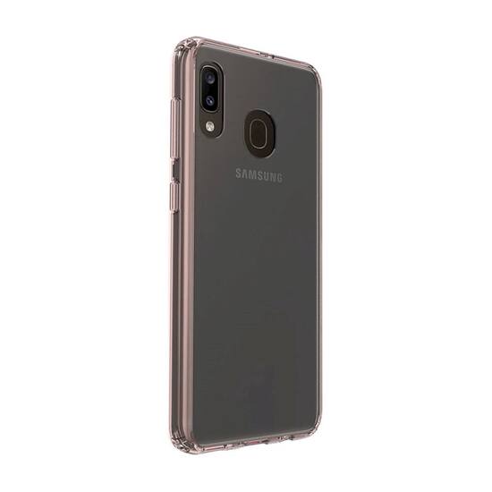 saharacase crystal series case for samsung galaxy a20 clear rose gold
