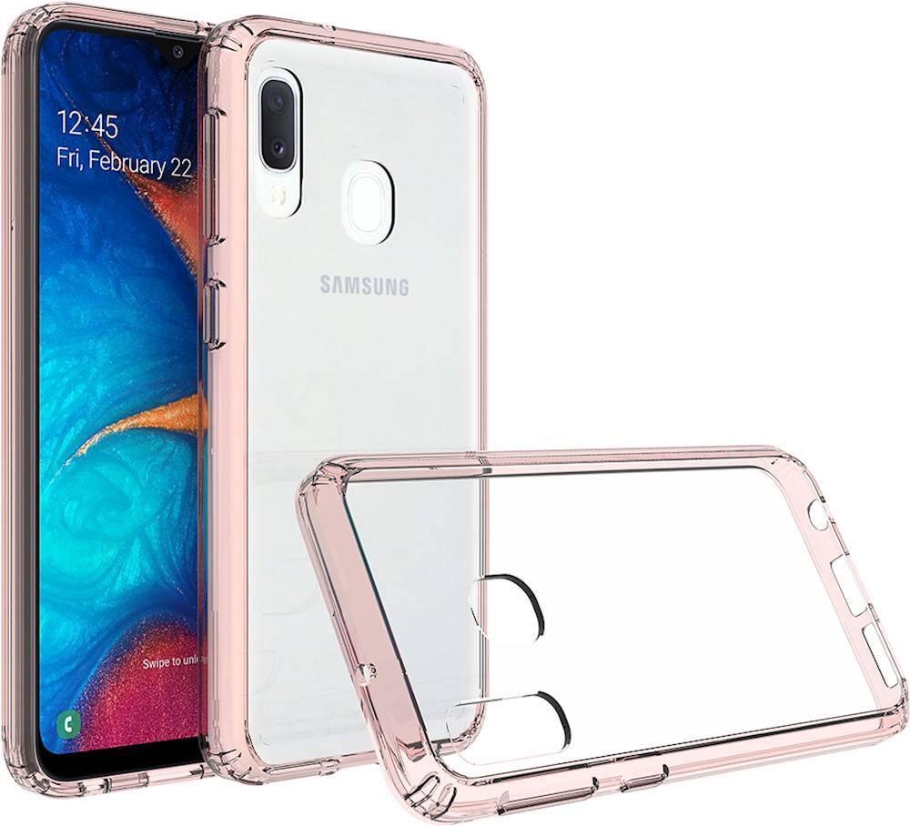 Alt View 11. SaharaCase - Crystal Series Case for Samsung Galaxy A20 - Clear Rose Gold.