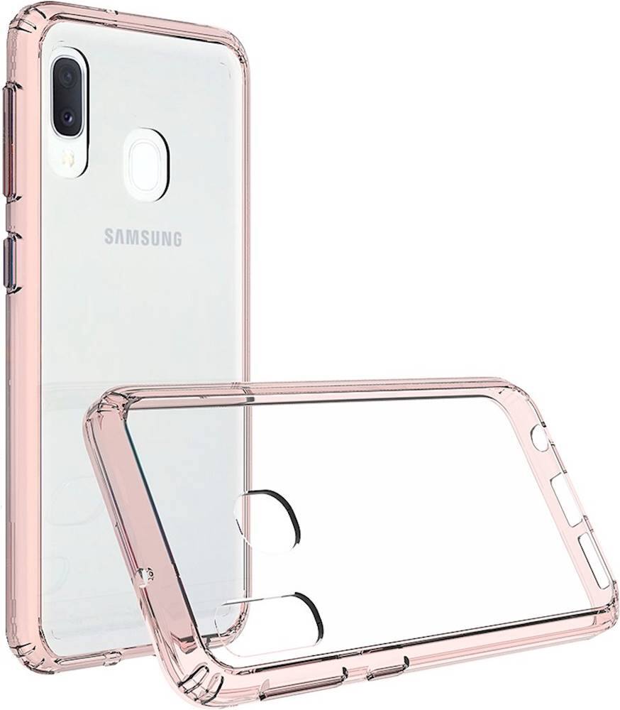 Alt View 12. SaharaCase - Crystal Series Case for Samsung Galaxy A20 - Clear Rose Gold.