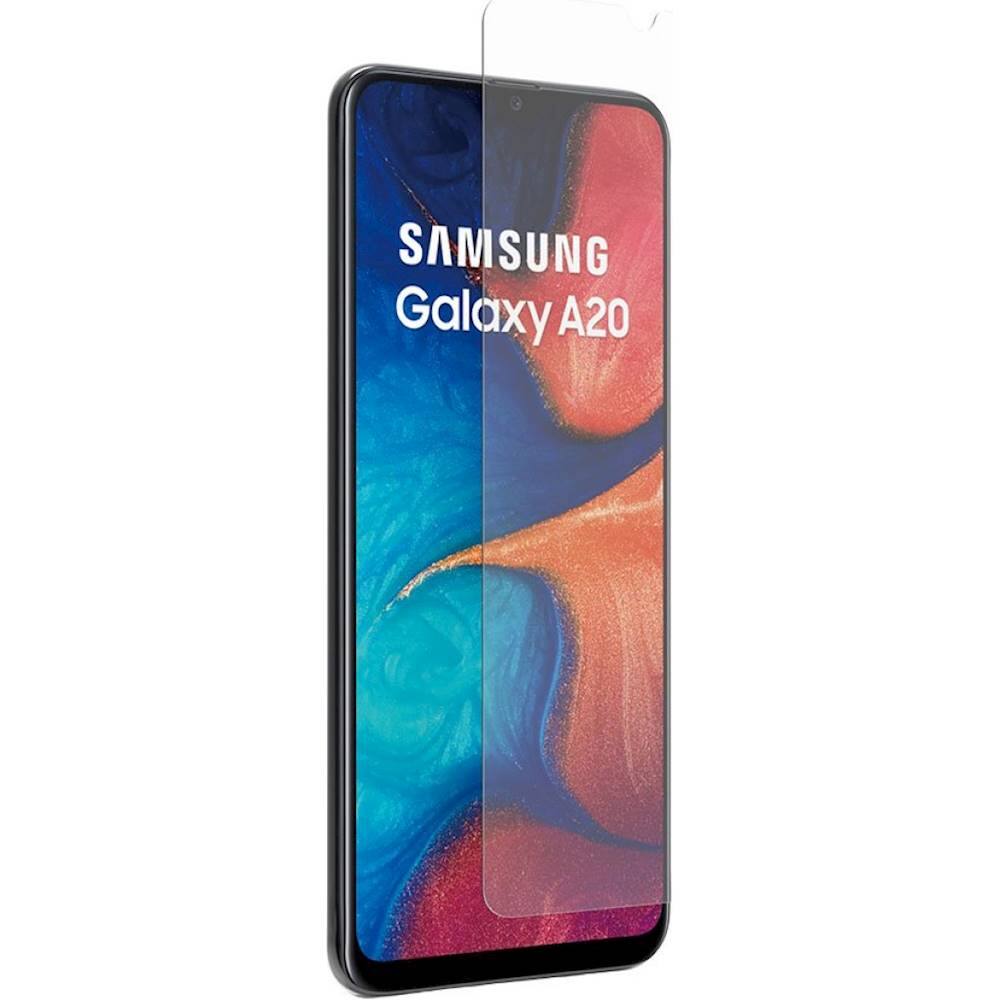 Angle. SaharaCase - HD Glass Screen Protector for Samsung Galaxy A20 - Transparent.