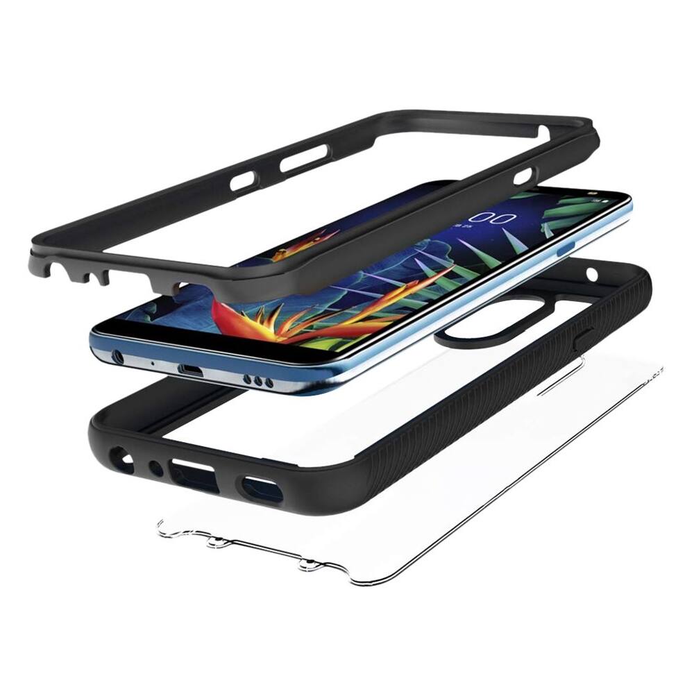 Alt View 11. SaharaCase - Protection Series Modular Case for LG K40 - Black.