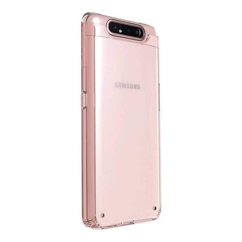 SaharaCase - Classic Case for Samsung Galaxy A80 - Clear/Rose Gold