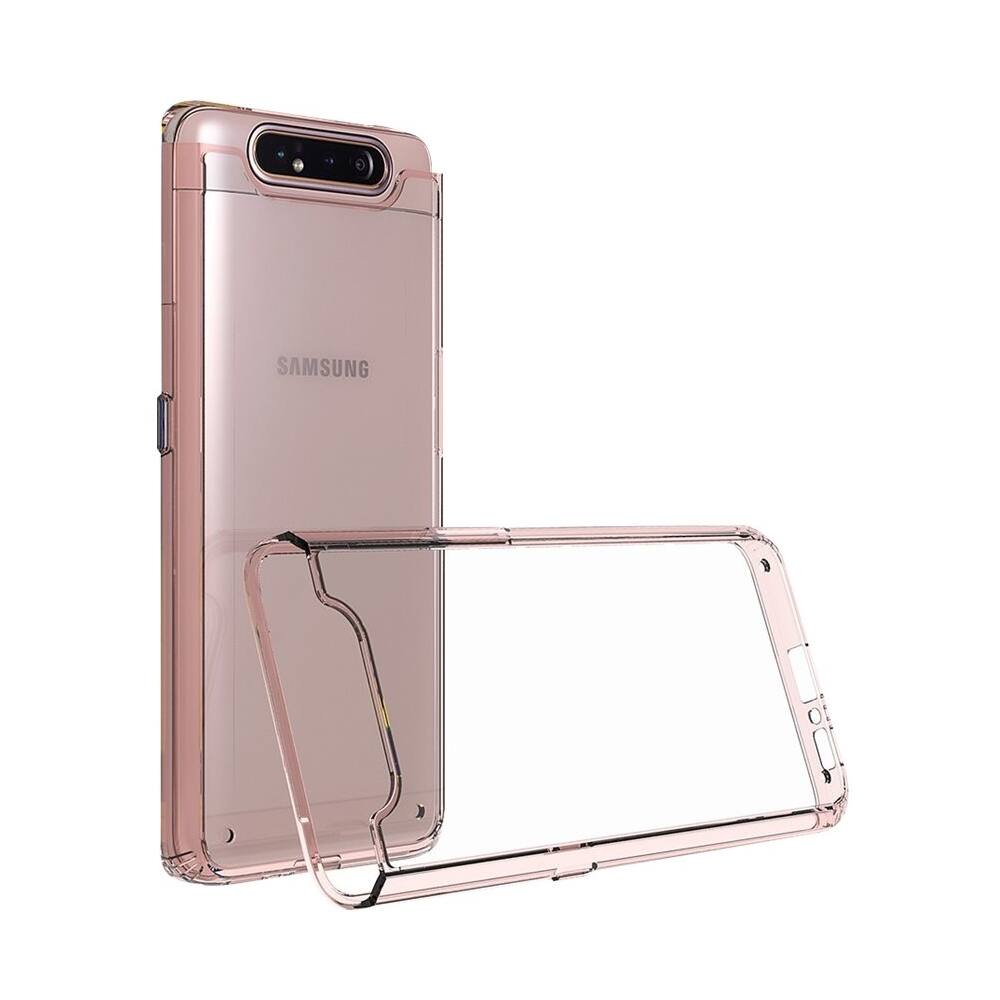 Alt View 11. SaharaCase - Classic Case for Samsung Galaxy A80 - Clear/Rose Gold.