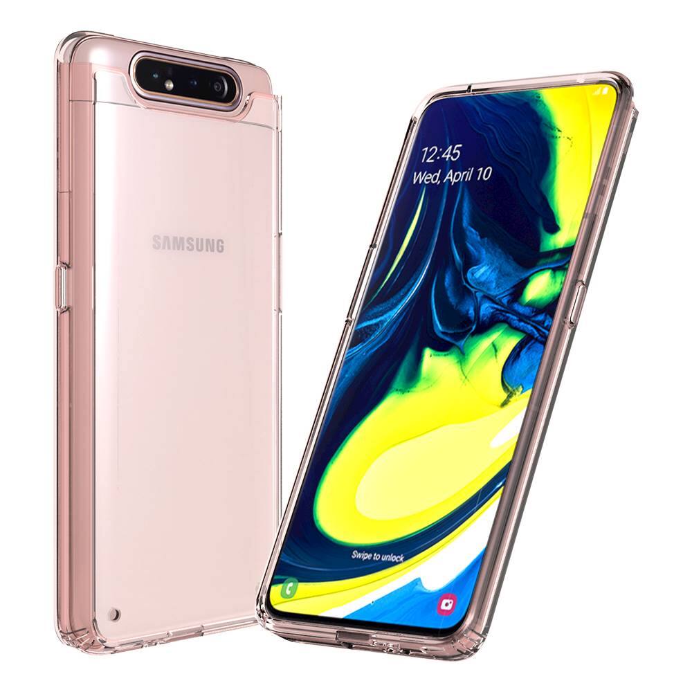 Alt View 17. SaharaCase - Classic Case for Samsung Galaxy A80 - Clear/Rose Gold.