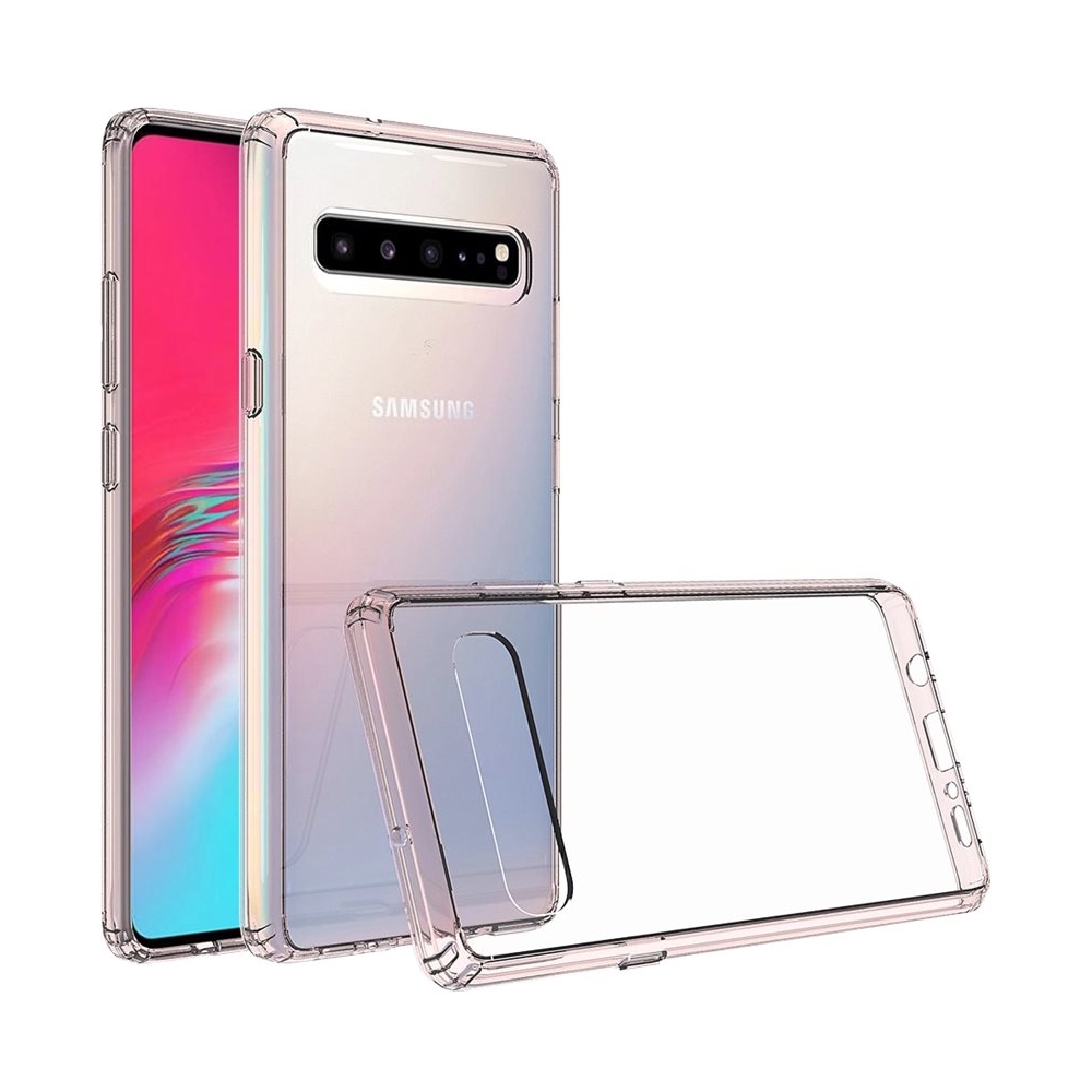 Angle View: SaharaCase - Classic Case for Samsung Galaxy S10 5G - Clear/Rose Gold