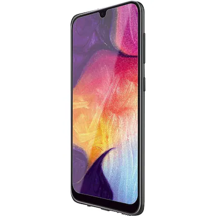 Left. SaharaCase - HD Glass Screen Protector for Samsung Galaxy A50 - Transparent.
