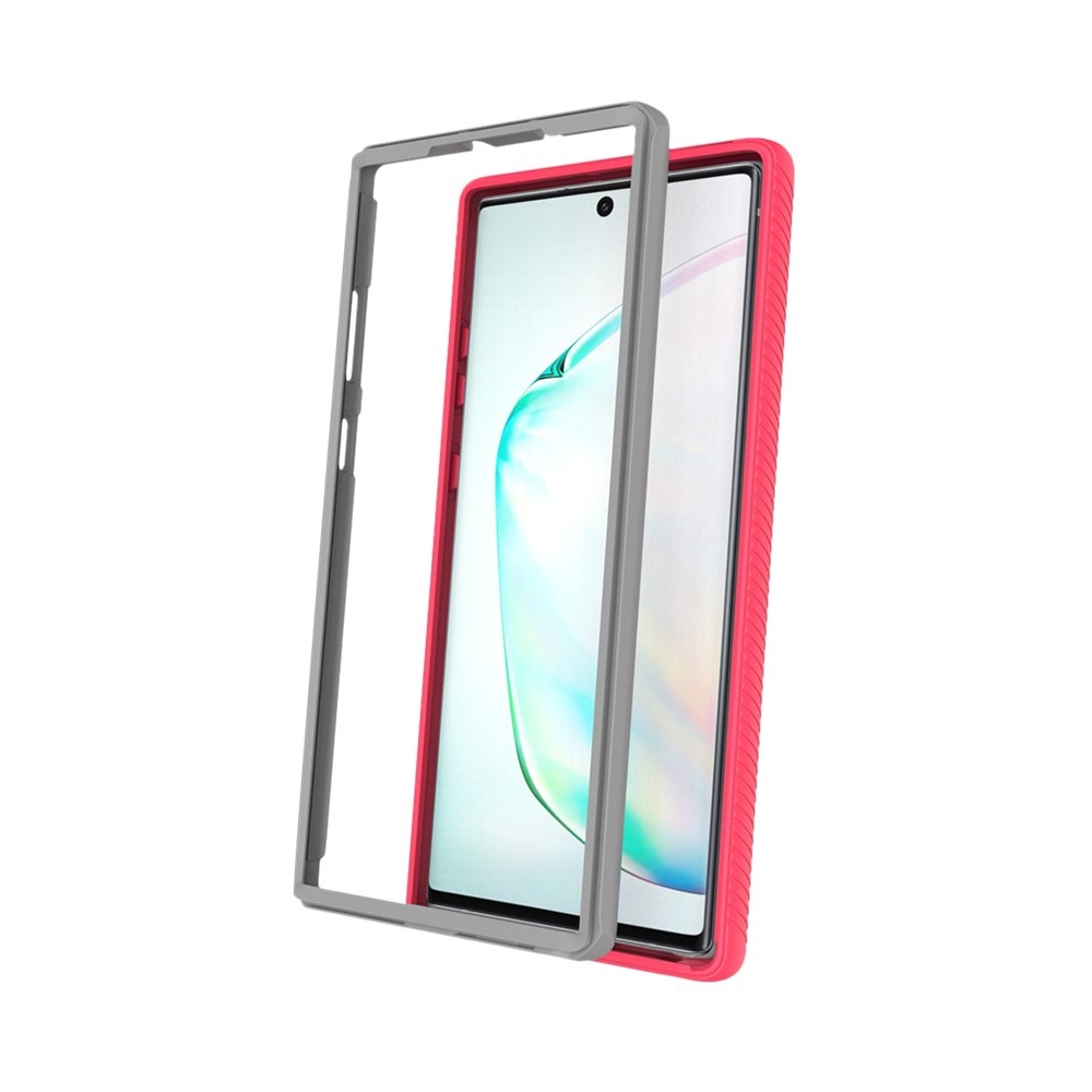 Angle View: SaharaCase - Full Protection Series Case for Samsung Galaxy Note10+ and Note10+ 5G - Clear/Rose Gold