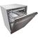 Alt View 13. LG - 24" Top Control Built-In Smart WiFi-Enabled Dishwasher with Steam, 3rd Rack and Stainless Steel Tub - Black Stainless Steel.