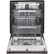 Alt View Zoom 19. LG - 24" Top Control Built-In Smart WiFi-Enabled Dishwasher with Steam, 3rd Rack and Stainless Steel Tub - Black stainless steel.