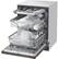 Alt View 22. LG - 24" Top Control Built-In Smart WiFi-Enabled Dishwasher with Steam, 3rd Rack and Stainless Steel Tub - Black Stainless Steel.