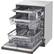 Alt View 23. LG - 24" Top Control Built-In Smart WiFi-Enabled Dishwasher with Steam, 3rd Rack and Stainless Steel Tub - Black Stainless Steel.