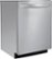 Angle Zoom. LG - 24" Top-Control Built-In Smart Wifi-Enabled Dishwasher with Stainless Steel Tub, Quadwash, and 3rd Rack - Stainless steel.