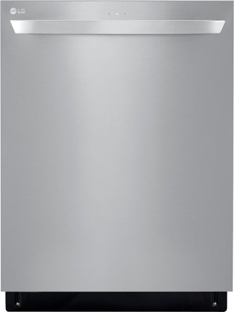 LG – 24″ Top-Control Built-In Smart Wifi-Enabled Dishwasher with Stainless Steel Tub, Quadwash, and 3rd Rack – PrintProof Stainless Steel