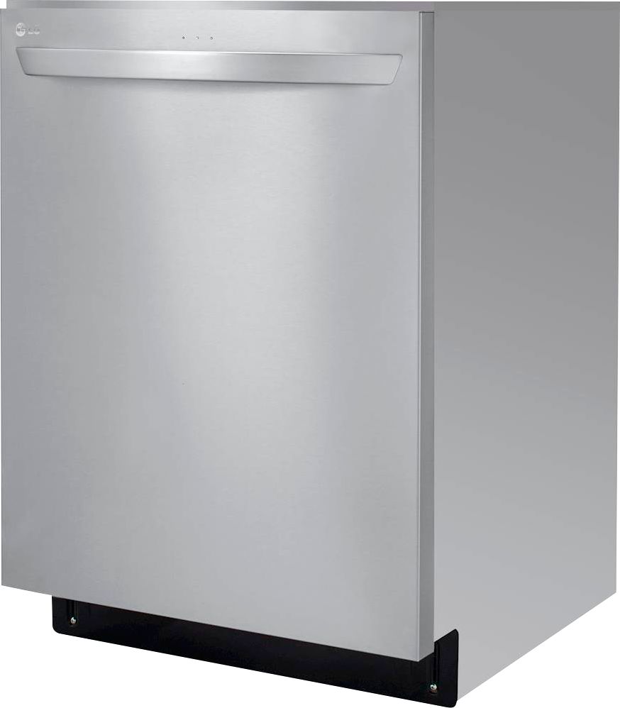 Left View: Monogram - Top Control Smart Built-In Stainless Steel Tub Dishwasher with 3rd Rack and 42 dBA - Stainless steel