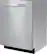 Left. LG - 24" Top-Control Built-In Smart Wifi-Enabled Dishwasher with Stainless Steel Tub, Quadwash, and 3rd Rack - Stainless Steel.