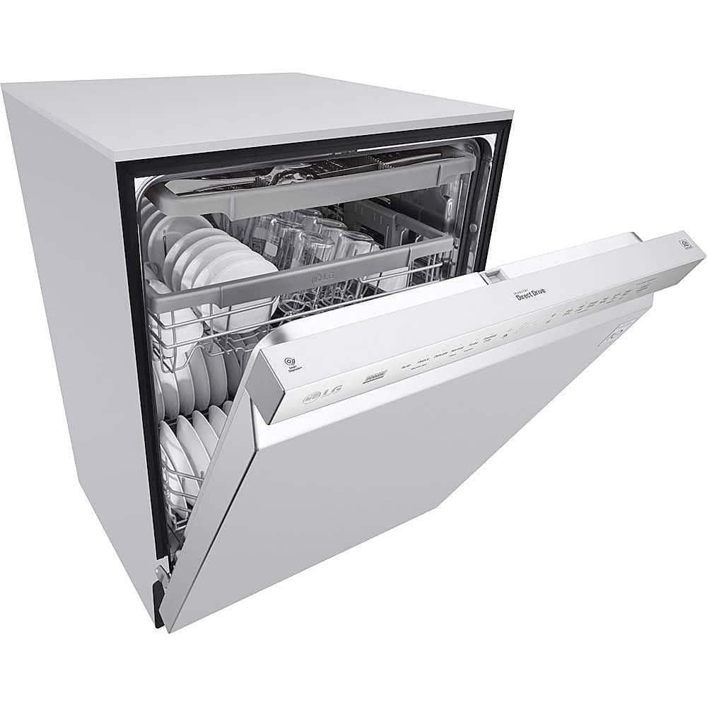 Alt View 13. LG - 24" Front-Control Built-In Smart Wifi-Enabled Dishwasher with Stainless Steel Tub, Quadwash, and 3rd Rack - Stainless Steel.