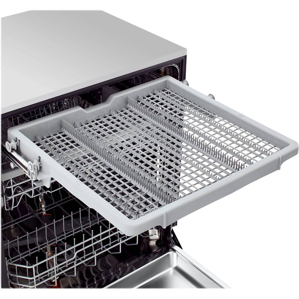 Alt View 23. LG - 24" Front-Control Built-In Smart Wifi-Enabled Dishwasher with Stainless Steel Tub, Quadwash, and 3rd Rack - Stainless Steel.