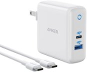 Anker 2-in-1 Portable Charger,10000mAh Power Bank with 65W Wall Charger, 2  USBC+USB-A GaNPrime Charging for iPhone 13, Samsung,MacBook, Dell 