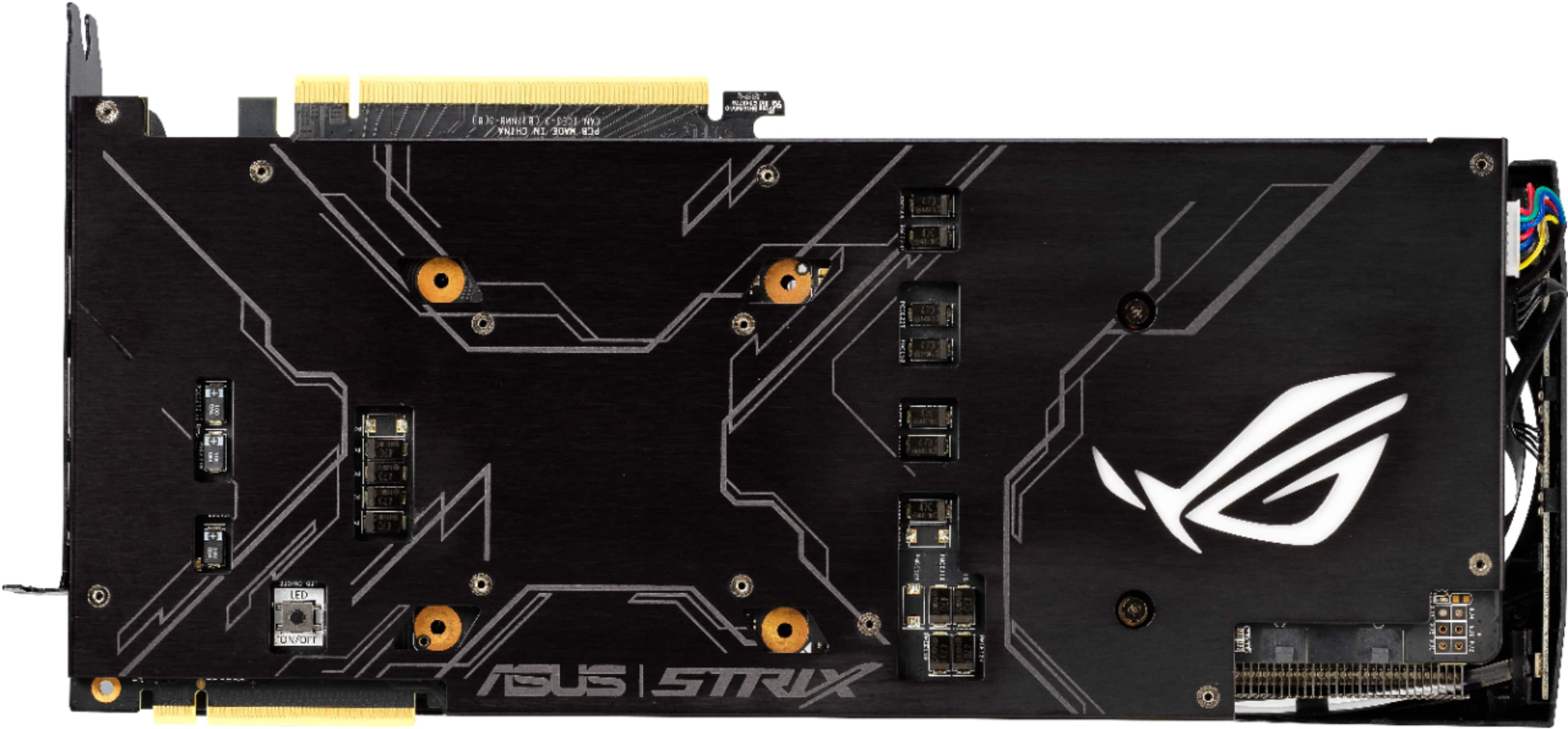 Front. ASUS - NVIDIA GeForce RTX 2080 Ti OC Edition 11GB GDDR6 PCI Express 3.0 Graphics Card - Black.