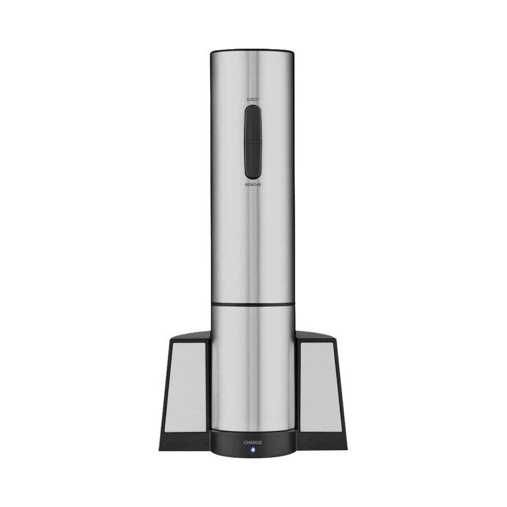 Angle. Cuisinart - Electric Wine Opener - Black Stainless.
