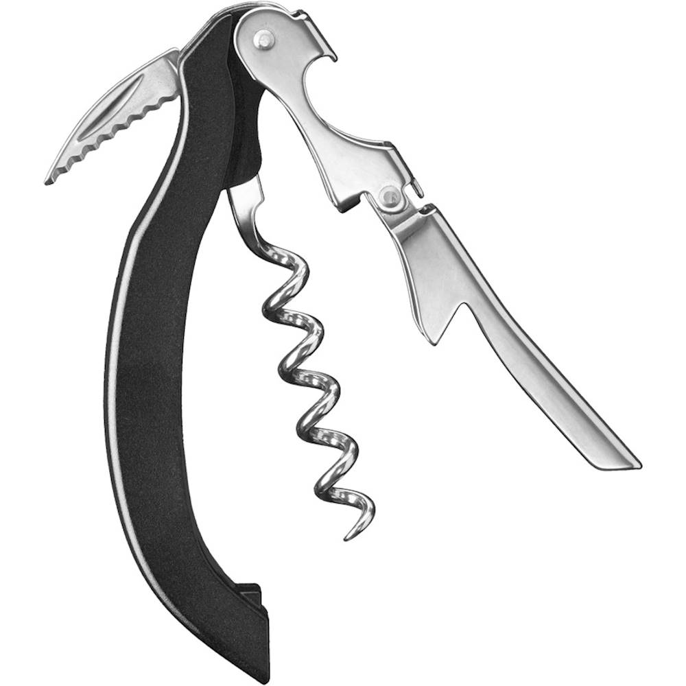Angle View: Cuisinart - One Step Corkscrew - Black Stainless