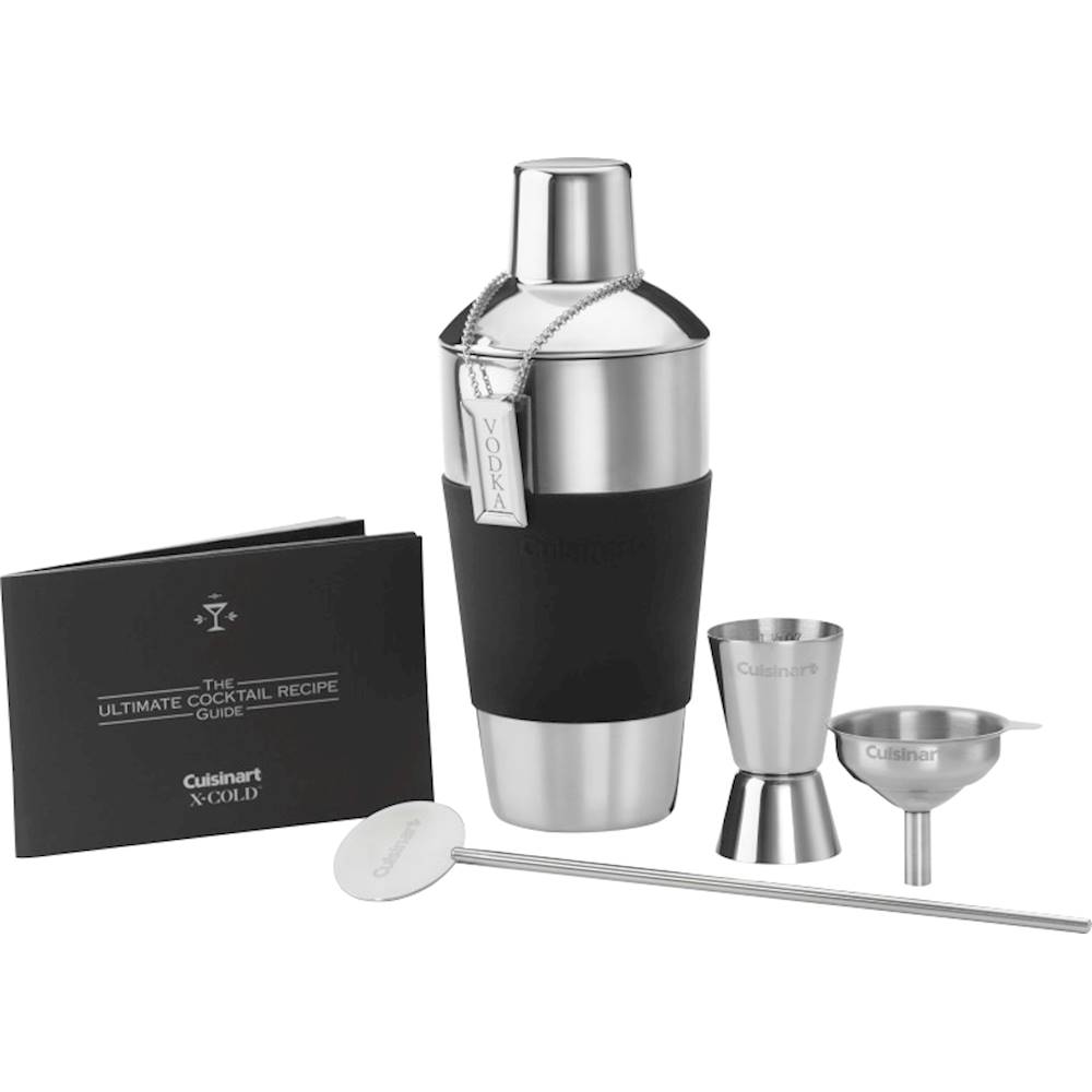Angle View: Cuisinart X-Cold Cocktail Set, Stainless Steel