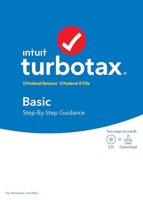 Turbotax Basic Federal 2019 Mac Windows Int940800f086 Best Buy