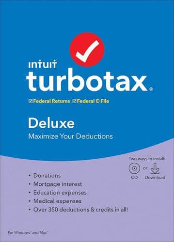 TurboTax Deluxe Federal 2019 - Mac|Windows